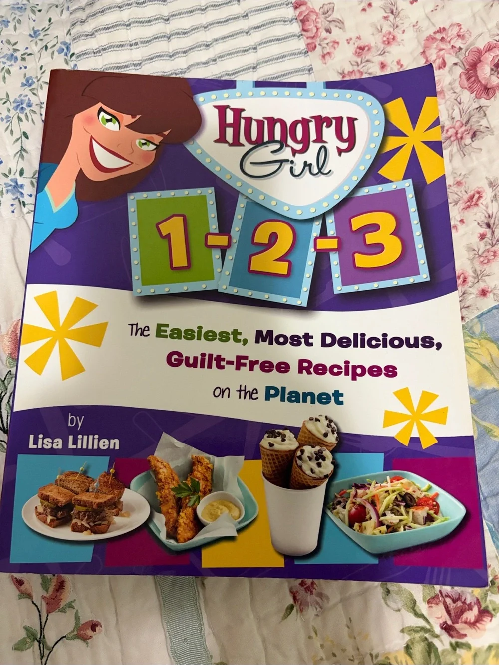 1-2-3 Cookbook by Lisa Lillien - Purple Cover